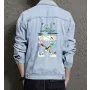 Men's Urban Jean Jacket for Nephew - Contrast Stitching with Everyday Wear - Gift Idea for Holiday Season Style-conscious Men