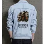 T-Rex Men's Urban Jean Jacket - for Teen Boys - Everyday Style for Day Trips - Great Gift for Valentine's Day Modern Men