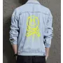 Men's Urban Jean Jacket - Gift for Friend on Regular Cut - Street Style Style for College Start - Teenagers