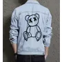 Bear Men's Urban Jean Jacket - Gift for Grandson - Vintage Style for Casual Meetups - Congratulations for Young Men