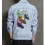 T-Rex Men's Urban Jean Jacket - Gift for Him on Classic Fit - Music Events Style for Just Because - Modern Men