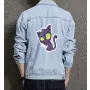 Men's Cat Urban Jean Jacket - Ideal Gift for Teen Boys - Urban Design Style - Great for School Wear - Just Because Gift