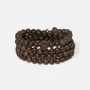 Natural Agarwood Bracelet for Spiritual Gift Buyers – Handcrafted Wood Bracelet for Grounding Energy, Daily Wear