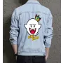 Retro King Boo Denim Jacket for Men – Nintendo Gift – Halloween Costume