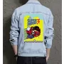 Retro Mario Denim Jacket for Men – Gift for Gamers – Christmas Present