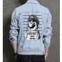 Retro Mario Denim Jacket for Men – Gift for Gaming Enthusiasts – Christmas Gift