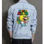 Retro Mario Denim Jacket for Men - Gift for Gaming Enthusiasts - Christmas Present