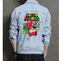 Retro Mario Denim Jacket for Men – Gift for Nintendo Fans – Christmas Present