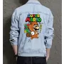Retro Mario Denim Jacket for Men – Gift for Nintendo Fans – Christmas Gift