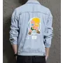 Retro Mario Denim Jacket for Men – Gift for Nintendo Fans – Christmas Gift