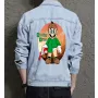 Retro Mario Denim Jacket for Men - Gift for Nintendo Fans - Christmas Gift