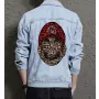 Retro Mario Denim Jacket for Men – Gift for Nintendo Fans – Christmas Gift