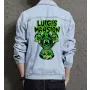 Retro Mario Denim Jacket for Men – Gift for Nintendo Fans – Christmas Present