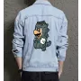 Retro Mario Denim Jacket for Men - Gift for Nintendo Fans - Christmas Gift