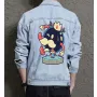 Retro Mario Denim Jacket for Men - Gift for Video Game Enthusiasts - Christmas Gift
