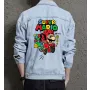 Retro Mario Denim Jacket for Men - Gift for Video Game Fans - Christmas Gift
