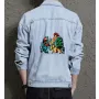 Retro Mario Denim Jacket for Men - Perfect Gift for Video Game Fans - Christmas Gift