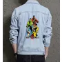 Mortal Kombat Men's Denim Jacket - Stylish Gift for Him - Casual Fashion for Christmas - Birthday Present
