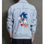 Sonic Mania Denim Jacket - Retro Gaming Gift - Stylish Outerwear for Men - Christmas Present