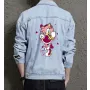 Sonic Retro Denim Jacket - Perfect Gift for Gamers - Stylish Outerwear for Men - Birthday Present