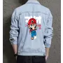 Supper Payaso Men's Denim Jacket - Retro Gamer Gift - Stylish Outerwear - Father's Day Present