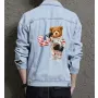 Teddy Astronaut Jean Jacket for Men – Gift for Teen Boys – Christmas Gift