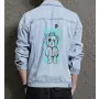 Teddy Bear Jean Jacket for Men – Gift for Streetwear Fans – Christmas Gift