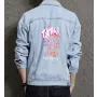 Teddy Bear Jean Jacket for Men – Gift for Streetwear Fans – Christmas Gift
