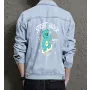 Teddy Bear Jean Jacket for Men – Gift for Streetwear Fans – Christmas Gift