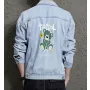 Teddy Bear Jean Jacket for Men – Gift for Streetwear Fans – Birthday Present