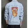 Teddy Bear Jean Jacket for Men – Gift for Streetwear Fans – Christmas Gift