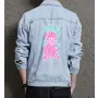 Teddy Bear Jean Jacket for Men – Gift for Streetwear Fans – Christmas Gift