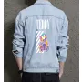 Teddy Bear Jean Jacket for Men – Gift for Streetwear Fans – Birthday Present