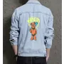 Teddy Bear Jean Jacket for Men – Gift for Streetwear Fans – Christmas Gift