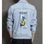 Teddy Bear Jean Jacket for Men – Gift for Streetwear Fans – Christmas Gift
