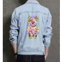 Teddy Bear Jean Jacket for Men – Gift for Streetwear Fans – Christmas Gift