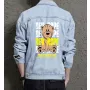 Teddy Bear Jean Jacket for Men – Gift for Streetwear Fans – Holiday Gift