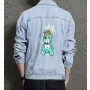 Teddy Bear Jean Jacket for Men – Gift for Streetwear Fans – Christmas Gift