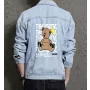 Teddy Bear Jean Jacket for Men – Gift for Streetwear Fans – Christmas Gift