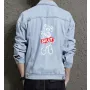 Teddy Bear Jean Jacket for Men – Gift for Streetwear Fans – Christmas Gift