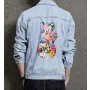 Teddy Bear Jean Jacket for Men – Gift for Streetwear Fans – Christmas Gift