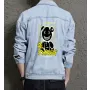 Teddy Bear Jean Jacket for Men – Gift for Streetwear Fans – Christmas Gift