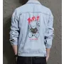 Teddy Bear Jean Jacket for Men – Gift for Streetwear Fans – Christmas Gift