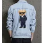 Teddy Boss Jean Jacket for Men – Gift for Streetwear Fans – Christmas Gift