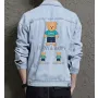 Teddy Funny Jean Jacket for Men – Gift for Streetwear Fans – Birthday Present