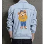 Teddy Hello Littleguy Jean Jacket for Men – Gift for Streetwear Fans – Christmas Gift