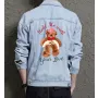 Teddy Hold Me with Your Love Jean Jacket for Men – Gift for Boyfriends – Christmas Gift