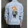 Teddy in School Jean Jacket for Men – Gift for Teen Boys – Back-to-school Gift