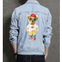 Teddy Lemon Jean Jacket for Men – Gift for Streetwear Fans – Christmas Gift