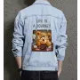 Teddy Life Is a Journey Jean Jacket for Men – Gift for Boyfriends – Graduation Present